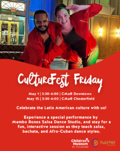 CultureFest Downtown: Latin American culture celebration with salsa dancing by Mambo Bones Salsa Dance Studio.
