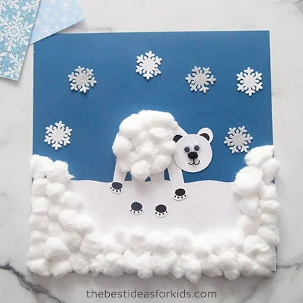 Polar-Bear-Handprint-Winter-Craft