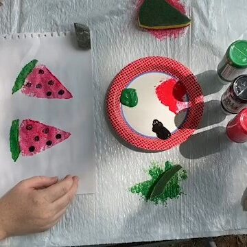 Watermelon Sponge art _picture