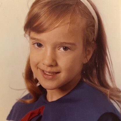 The author as her Kindergarten self!